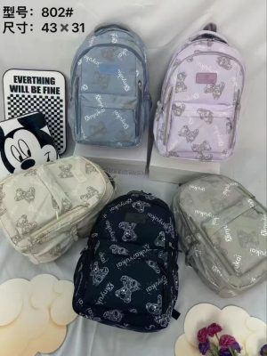 کوله پشتی خرسی پارچه شمعی خارجی گناوه 802